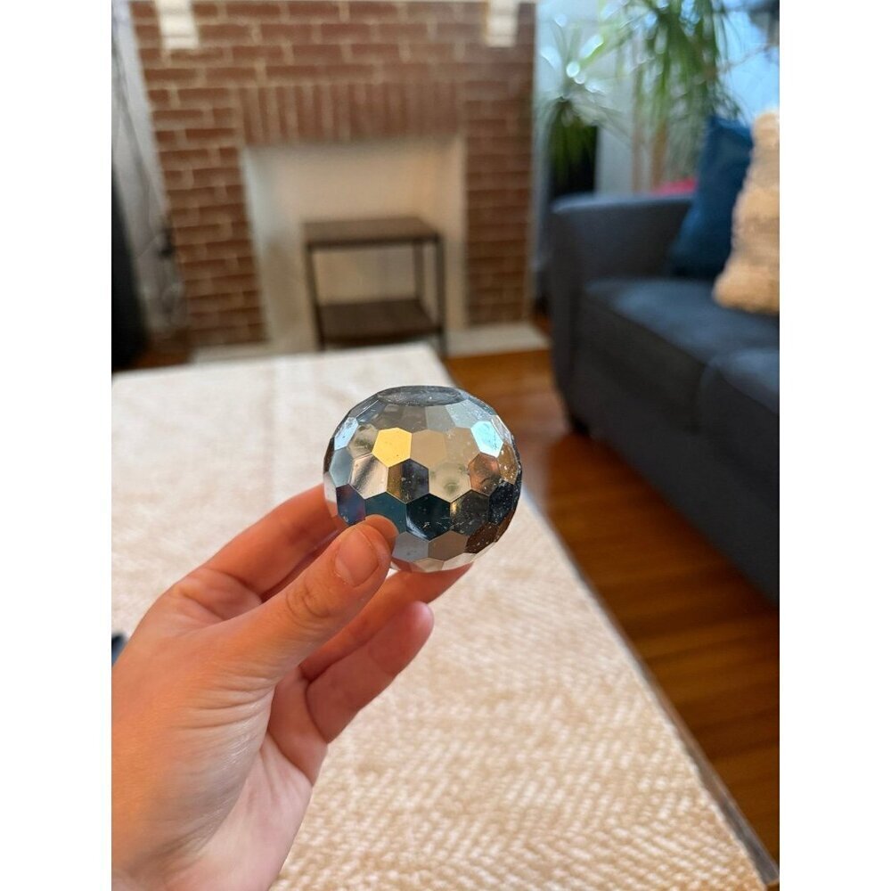 Paperweight silver disco ball - Picture 1 of 6